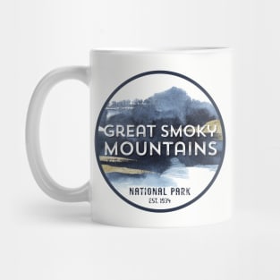 Great Smoky Mountains National Park Watercolor Design Mug